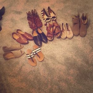 Shoe lot size 6.5 and 7. Various brands